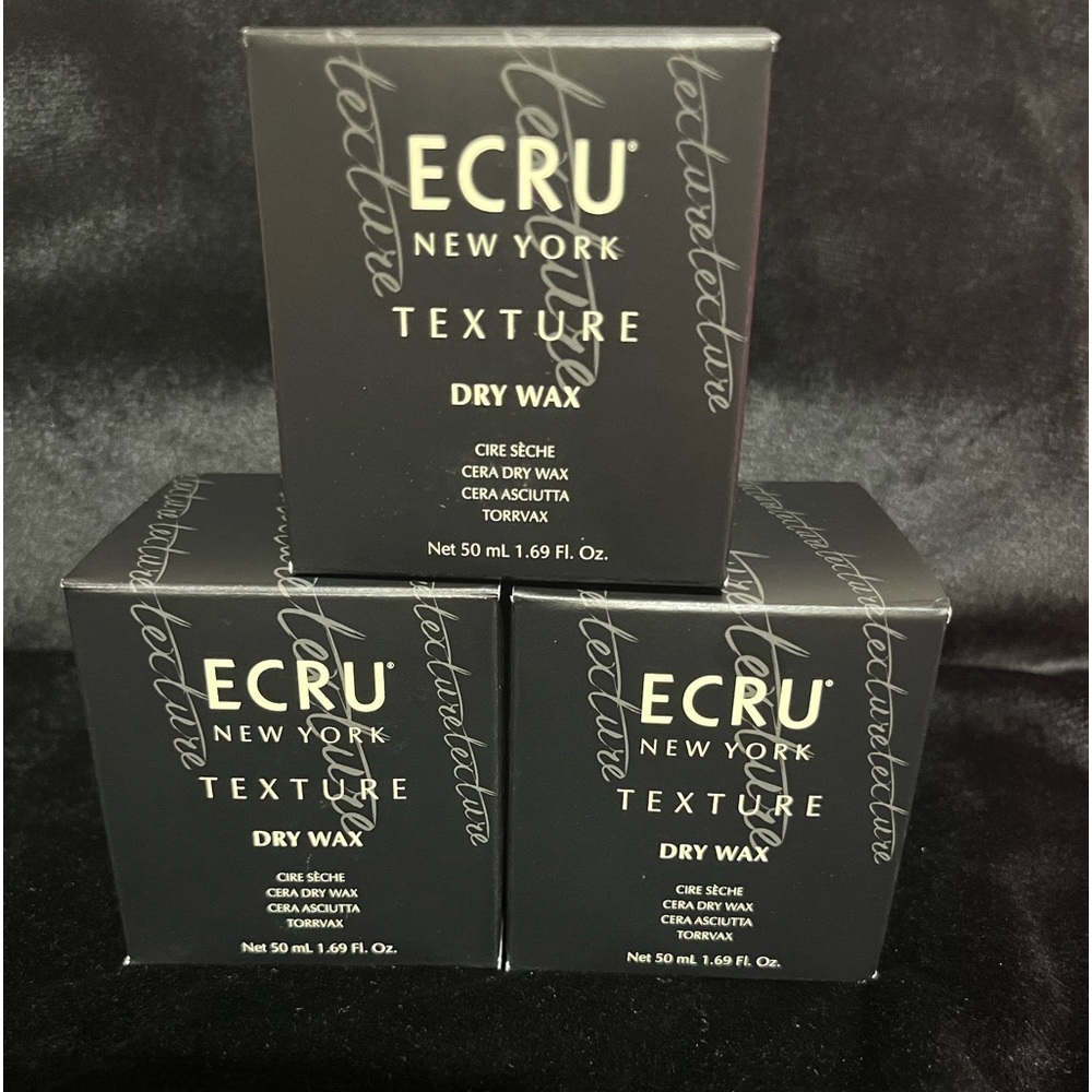 ECRU NEW YORK TEXTURE DRY WAX 3 jars hair gel